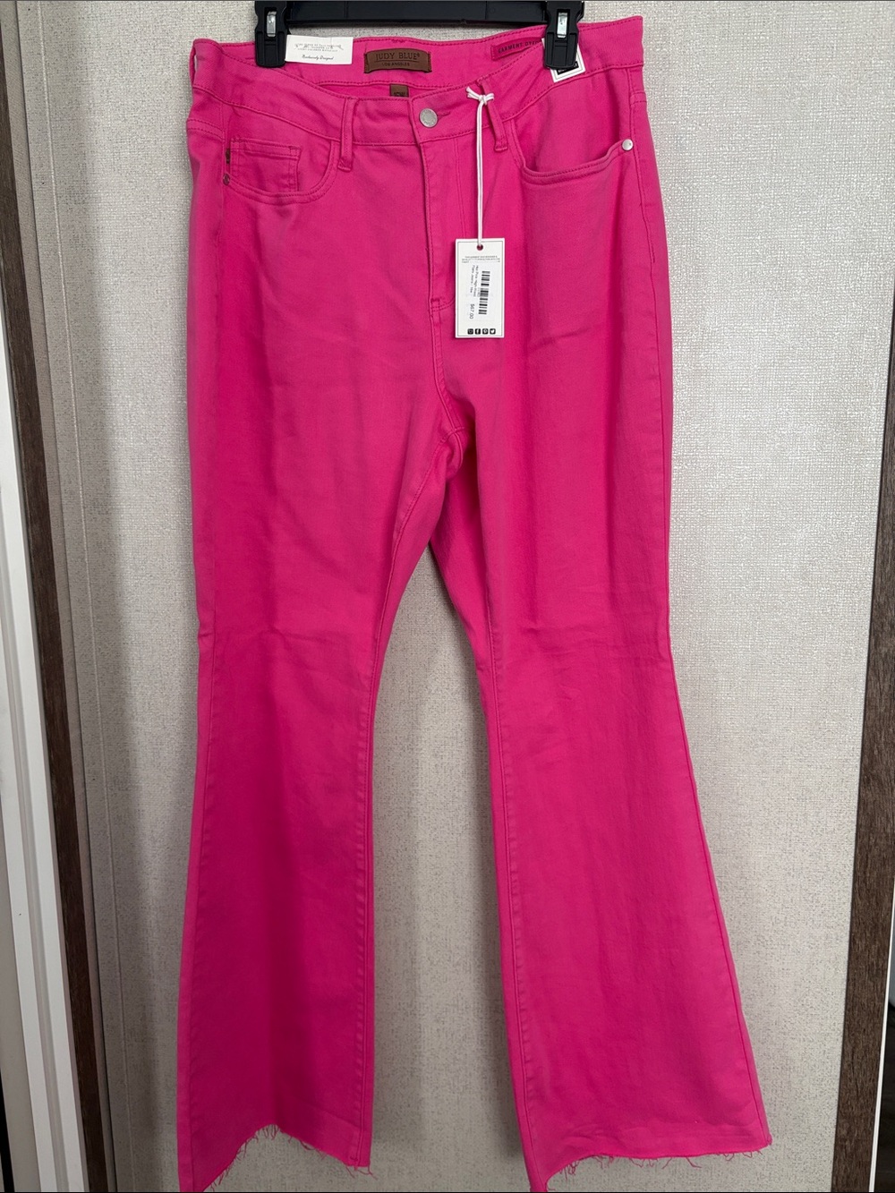 Judy Blue Hot Pink Flare Jeans